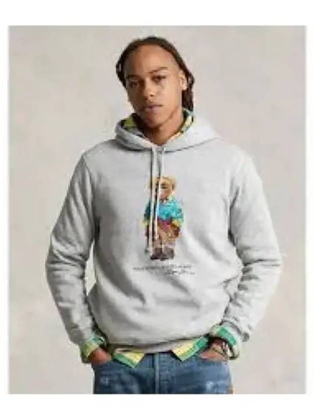 30 Points Polo Bear Fleece Hoodie Gray - POLO RALPH LAUREN - BALAAN 1