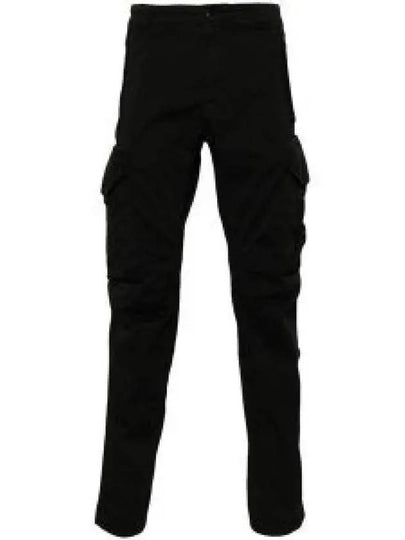 Stretch Sateen Ergonomic Lens Utility Straight Pants Black - CP COMPANY - BALAAN 2