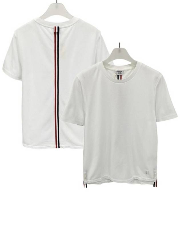 Baeksamseon Short Sleeve T Shirt MJS065A - THOM BROWNE - BALAAN 1