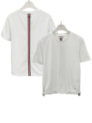 Baeksamseon Short Sleeve T Shirt MJS056A - THOM BROWNE - BALAAN 1