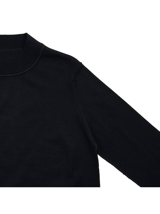 Work In Progress Wool Knit Top Black - MAISON MARGIELA - BALAAN 5