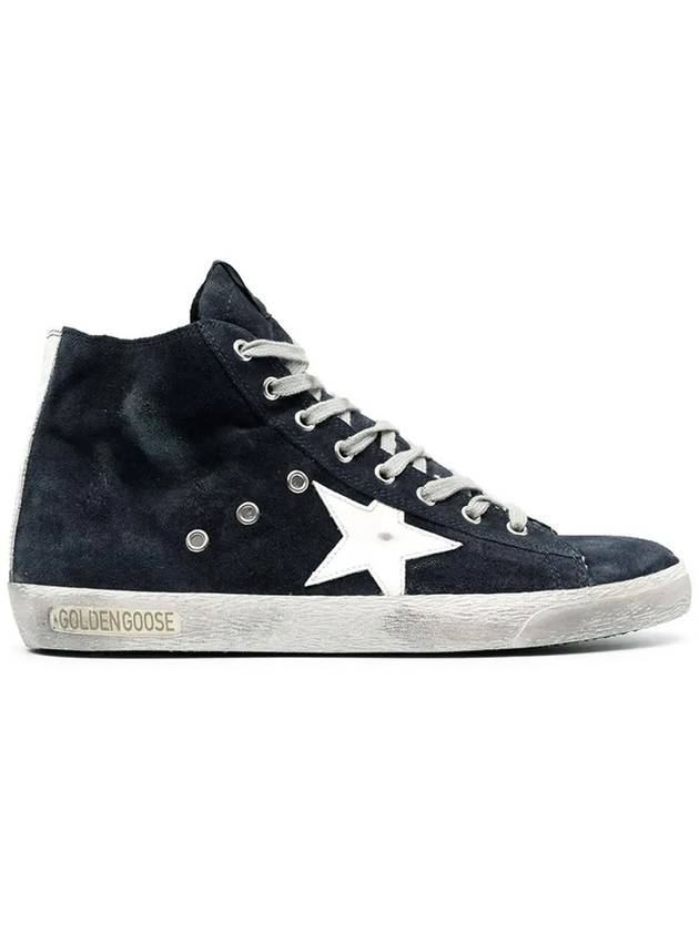 Francy Suede High Top Sneakers Navy - GOLDEN GOOSE - BALAAN 3