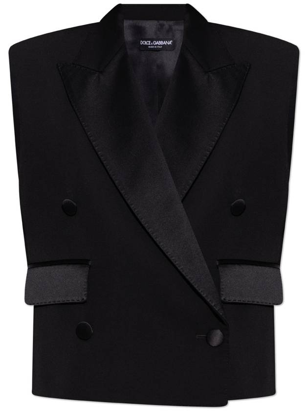 Dolce & Gabbana Wool Vest, Women's, Black - DOLCE&GABBANA - BALAAN 1