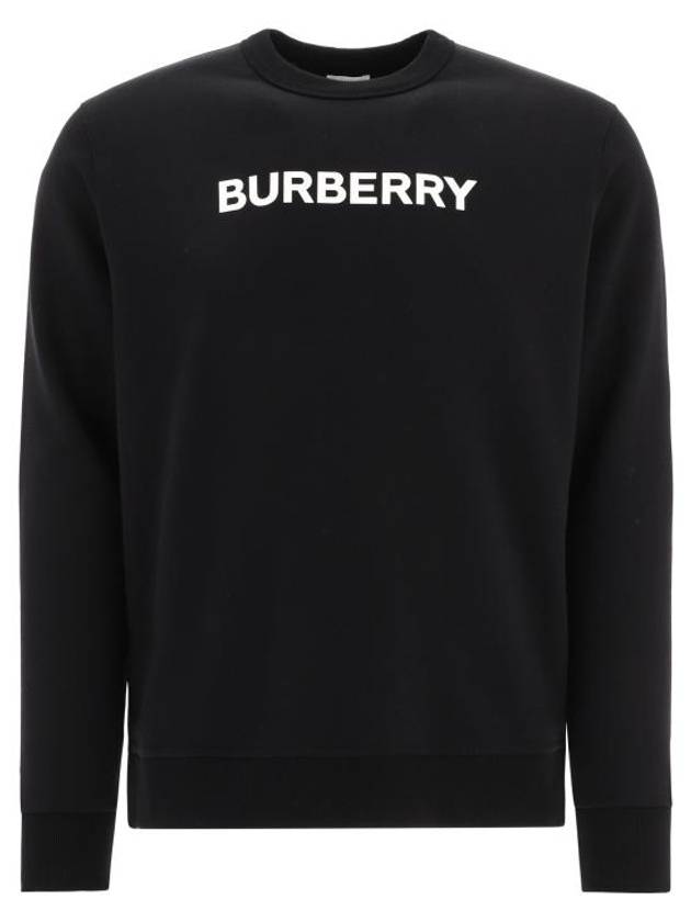 Front Logo Print Sweatshirt Black - BURBERRY - BALAAN 2