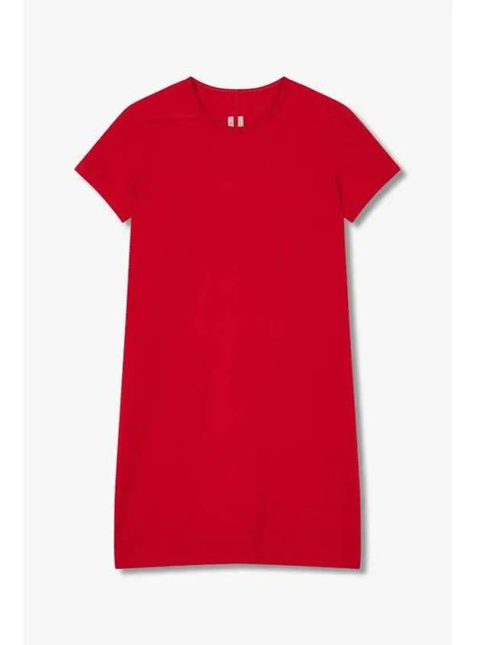 WOMEN Short Sleeve Level T Shirt Red - RICK OWENS - BALAAN 1