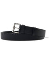 Saffiano Leather Belt Black - PRADA - BALAAN 2