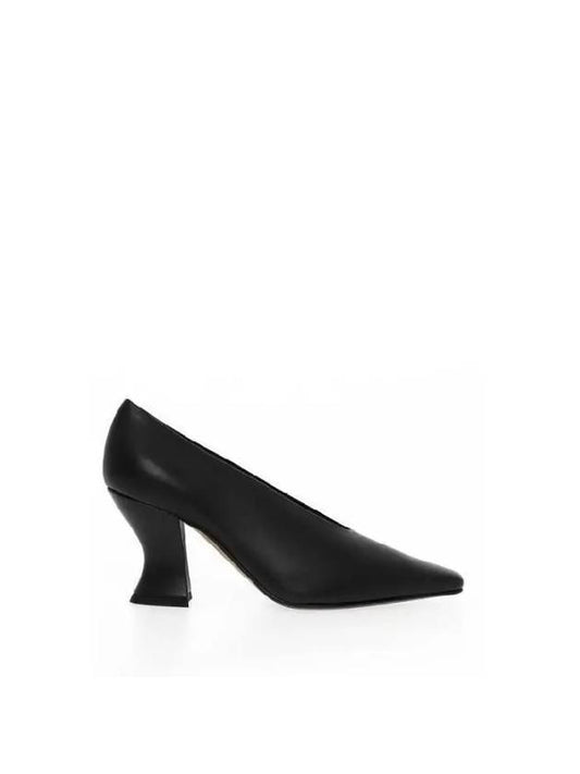 Almond Lambskin Pumps Black - BOTTEGA VENETA - BALAAN 2