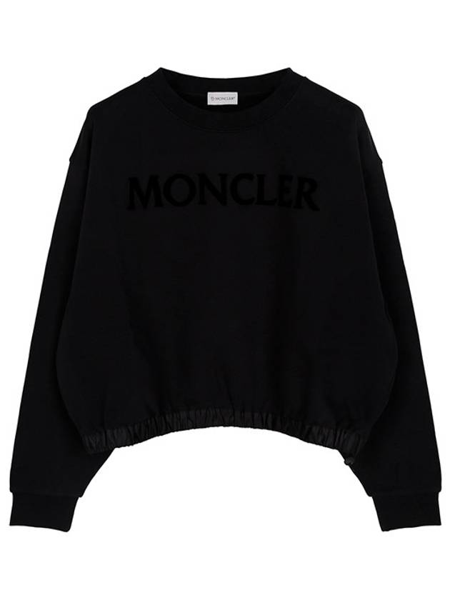 Black Felpa Embossed Logo Sweatshirt 8G00037 899U5 999 - MONCLER - BALAAN 1