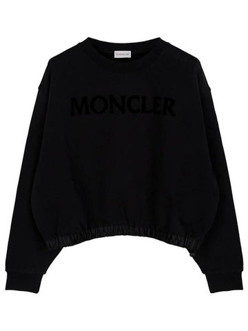 Black Felpa Embossed Logo Sweatshirt 8G00037 899U5 999 - MONCLER - BALAAN 1