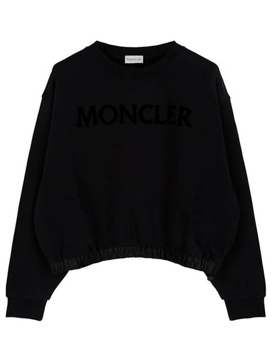 Black Felpa Embossed Logo Sweatshirt 8G00037 899U5 999 - MONCLER - BALAAN 1