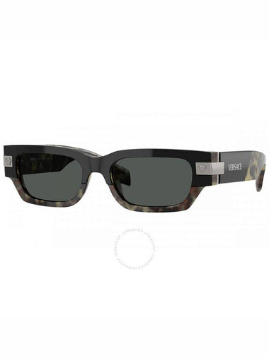 Versace Dark Grey Rectangular Men's Sunglasses VE4465 545687 53 - VERSACE - BALAAN 1