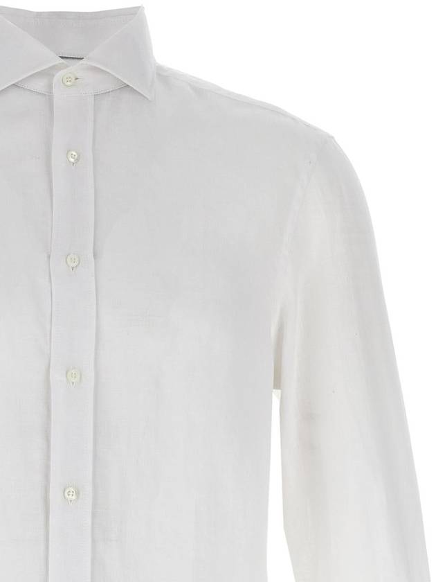 Brunello Cucinelli Linen Shirt - BRUNELLO CUCINELLI - BALAAN 3