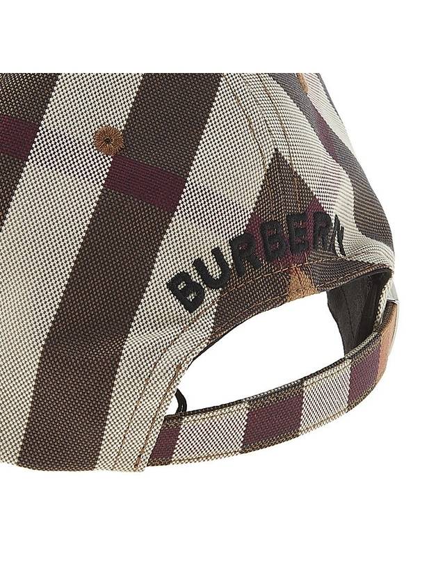 Logo Check Cotton Ball Cap Birch Brown - BURBERRY - BALAAN 10