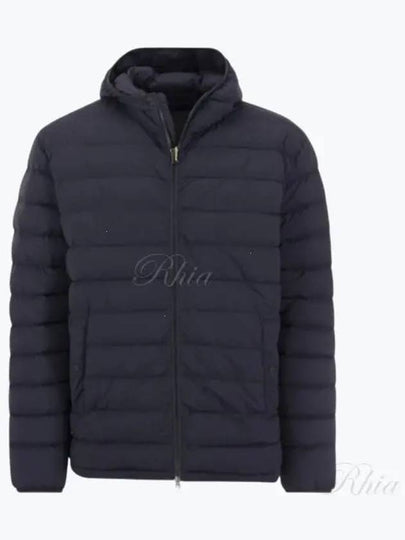 Down Hooded Padding Navy - HERNO - BALAAN 2