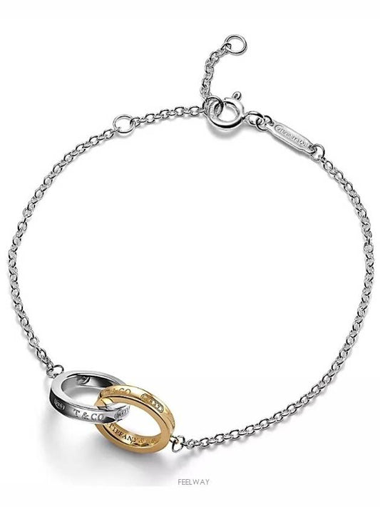 1837 Interlocking Circles Chain Bracelet Silver Gold - TIFFANY & CO. - BALAAN 2