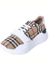 Vintage Check Suede Leather Sneakers Archive Beige - BURBERRY - BALAAN 2