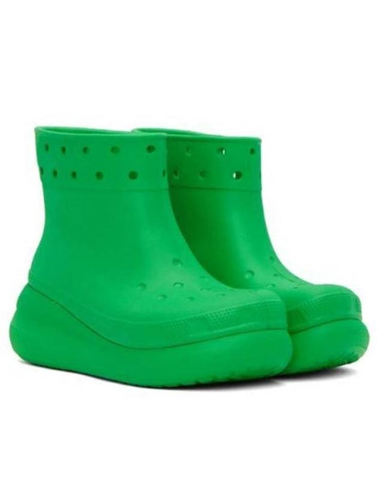 Women's Classic Crush Rain Boots Green AB60543 - CROCS - BALAAN 1