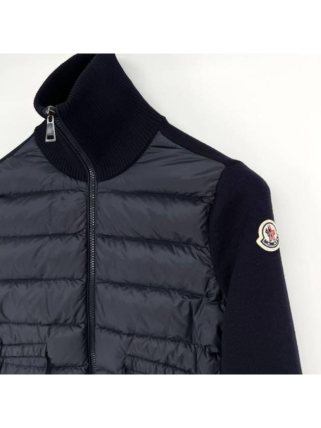 Women s knit padded zip up cardigan navy XS size - MONCLER - BALAAN 6