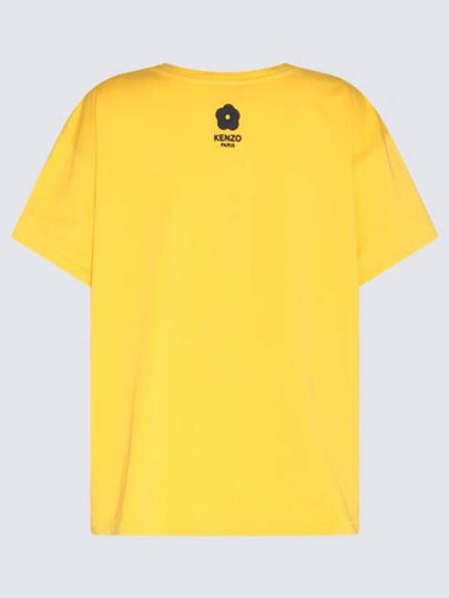 Elephant Cotton Short Sleeve T-Shirt Yellow - KENZO - BALAAN 2