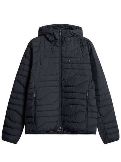 Men's Cliff Light Down Hooded Jacket Black - J.LINDEBERG - BALAAN 2