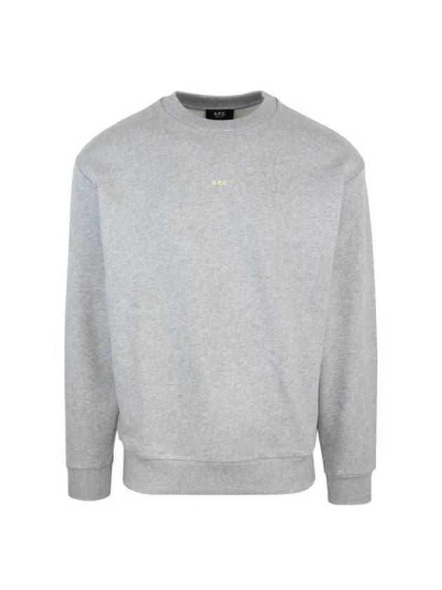 Boxy Micro Logo Sweatshirt Grey - A.P.C. - BALAAN 1