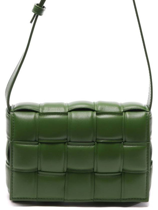 Cassette Intrecciato Padded Small Cross Bag Avocado - BOTTEGA VENETA - BALAAN 2