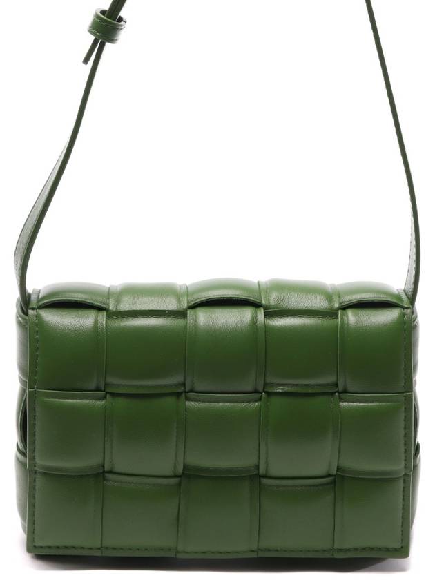 Cassette Intrecciato Padded Small Cross Bag Avocado - BOTTEGA VENETA - BALAAN 3