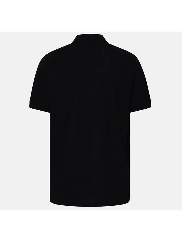 Men's Eddie Embroidered Logo Polo Shirt Black - BURBERRY - BALAAN 4