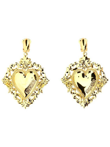 Gold Heart Earrings 916084041606 B0040189721 - MOSCHINO - BALAAN 1