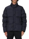 Garment Dyed Crinkle Reps Down Padding Navy - STONE ISLAND - BALAAN 5