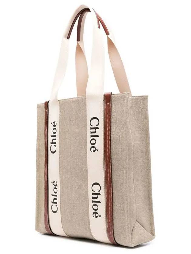 Woody Tote Bag Beige - CHLOE - BALAAN 3