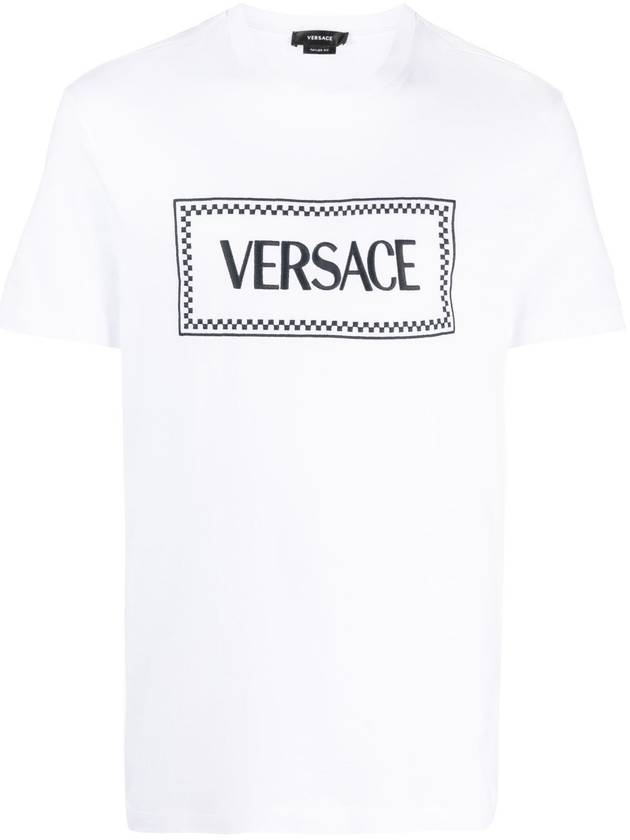 VERSACE TSHIRT COMPACT VERSACE LABEL LOGO - VERSACE - BALAAN 1