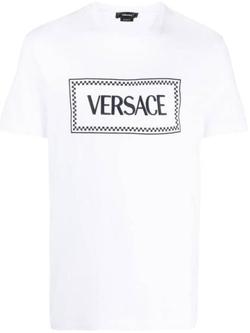 VERSACE TSHIRT COMPACT VERSACE LABEL LOGO - VERSACE - BALAAN 1