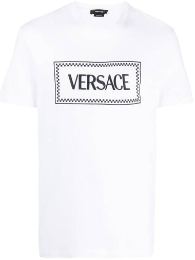 VERSACE TSHIRT COMPACT VERSACE LABEL LOGO - VERSACE - BALAAN 1