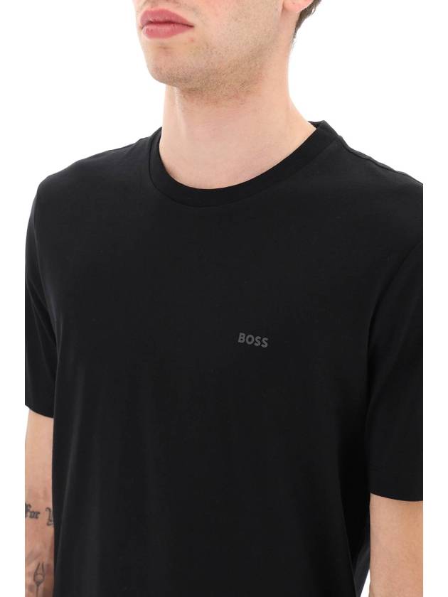 Short Sleeve T-Shirt 50468347 001 Black - HUGO BOSS - BALAAN 5