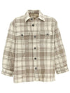 Paris check button up overshirt - AMI - BALAAN 1