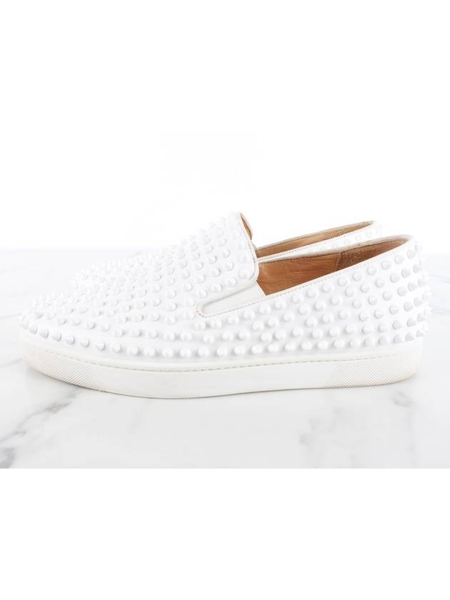 Stud Rollerboat Slip On White 43 280 - CHRISTIAN LOUBOUTIN - BALAAN 4