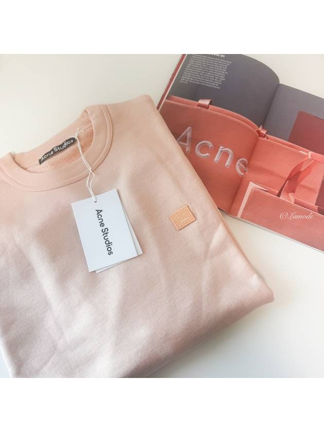 Face Patch Sweatshirt Powder Pink - ACNE STUDIOS - BALAAN 4