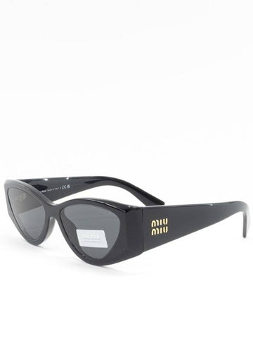 Logo Women Sunglasses Black SMU06Y E1AB F05S0 - MIU MIU - BALAAN 1