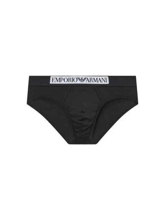 UNDERWEAR Men s Front Logo Banding Cotton Briefs Black 271435 - EMPORIO ARMANI - BALAAN 1