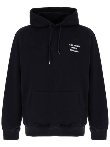 Black Hoodie With Logo In Cotton Man - DROLE DE MONSIEUR - BALAAN 1