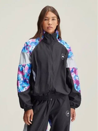 Logo Loose Fit Track Zip Up Jacket Black - ADIDAS - BALAAN 2