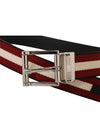 Logo Taylan 35MM Casual Reversible Belt Black Red - BALLY - BALAAN 4