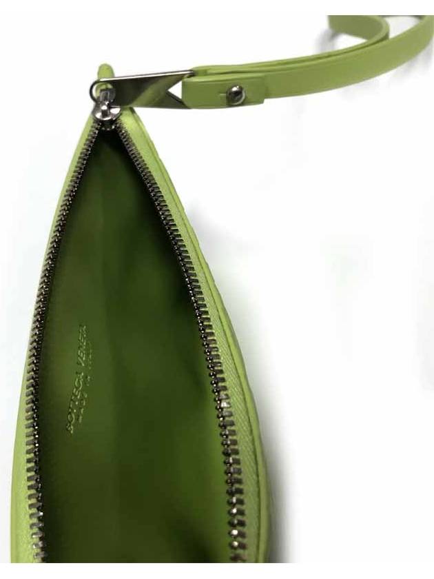 Small Leather Clutch Bag Green - BOTTEGA VENETA - BALAAN 5