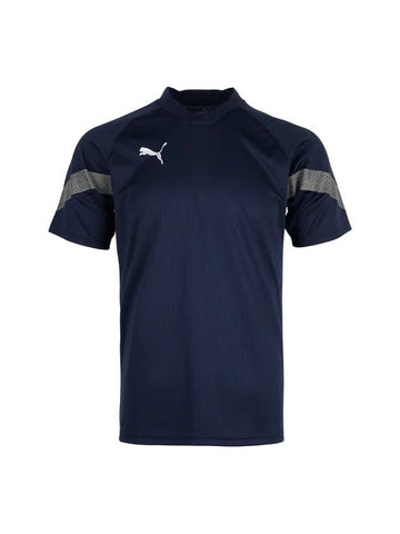 Team Final Training Jersey Short Sleeve T-Shirt Navy - PUMA - BALAAN 1