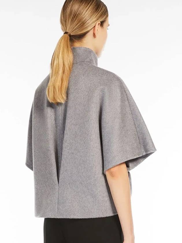 Roll Cashmere Cape Jacket Grey - MAX MARA - BALAAN 4