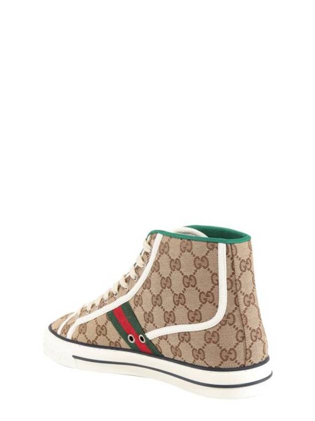 Tennis 1977 GG Canvas High-Top Sneakers Beige - GUCCI - BALAAN 7