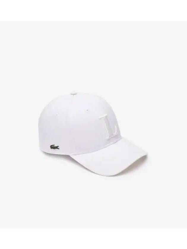 3D L Ball Cap White - LACOSTE - BALAAN 1