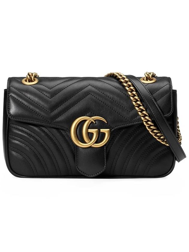 GG Marmont Matelasse Small Shoulder Bag Black - GUCCI - BALAAN 2