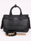 Black banner brogue tote and shoulder bag - BURBERRY - BALAAN 10